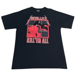 Vintage Metallica Kill 'Em All 2003 Artimonde Band T Shirt Black Metal Size XL